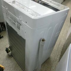 洗濯機 4.5㎏ 2021年製 アクア AQW-S45JBK AQUA 単身・1人暮らし 全自動洗濯機 コンパクト 札幌 西野店の画像