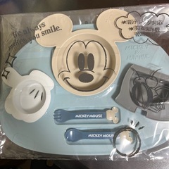 未使用　ランチプレート　ミッキーマウス
