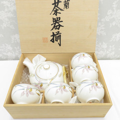 HOYA (ホーヤ) 食器 保谷謹製  蘭 茶器揃 木箱入 急須...