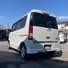 🉐【支払い総額38万円】車検令和9年3月5日H18年式　スズキ　エブリィワゴンPZターボ　ETC  キーレス　HDDナビ　左パワスラ　調子良好　乗って帰れる！の画像