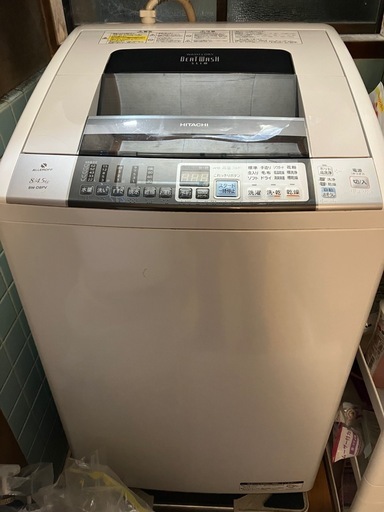 説明文付け足しました。HITACHI 縦型洗濯乾燥機BW−D8PV
