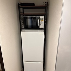山善 冷蔵庫上ラック ゴミ箱上ラック