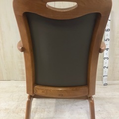 J20⭐️浜本工芸　回転チェア　アームチェア　椅子　レザー①の画像