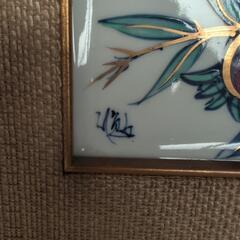 陶額有田焼？皿絵の画像