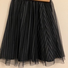 チュールスカート　ネイビー
