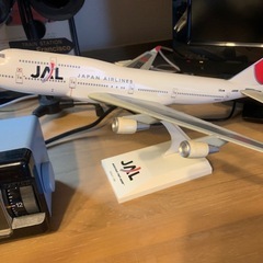 ジャンボジェット　JAL B-747-400 1/250 完成品　模型の画像