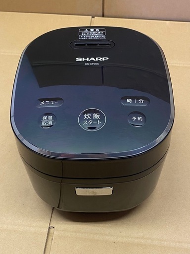 ※ ジャー炊飯器　SHARP シャープ　3合炊き　KS-CF05C-B 2020年製　動作確認済み