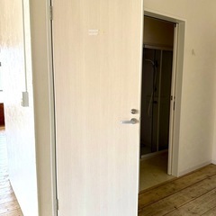 室内ホワイトドア２つあり