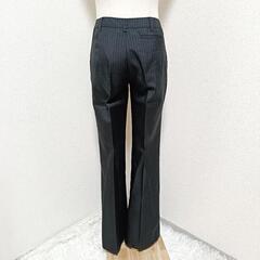 LIVIN' ALONE パンツスーツセット ストライプ ブラック 7 レディースの画像