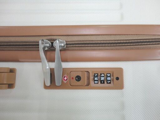 キャリーケース ダイヤルロック式 高66×幅41×奥26㎝ ブラウン系 約54L 4輪 キャリーバッグ 西岡店