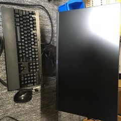 手渡し)モニター、キーボード、マウス
