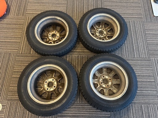 MRワゴン スタッドレスタイヤ 145/80R13 4本セット アルミホイール GOOD YEAR