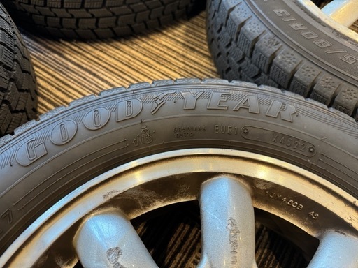 MRワゴン スタッドレスタイヤ 145/80R13 4本セット アルミホイール GOOD YEAR