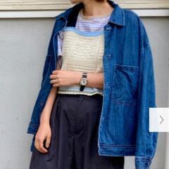 GU デニム シェフ ジャケット、 M サイズの画像