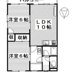 ★2ＬＤＫ・家賃３．９万円・フリーレント３ヶ月★ユーハイツ　1Ｆ − 群馬県