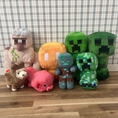 マインクラフト/ぬいぐるみ/8点セット