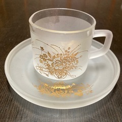 【新品未使用】佐々木硝子　花ぐるまティーセット5客　ハリオの耐熱ガラスティーポット付きの画像