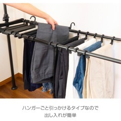 ニトリ　ブラックスラックスハンガーのみの画像