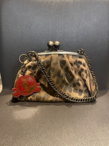 HYSTERIC GLAMOUR ヒョウ柄 がま口バッグ