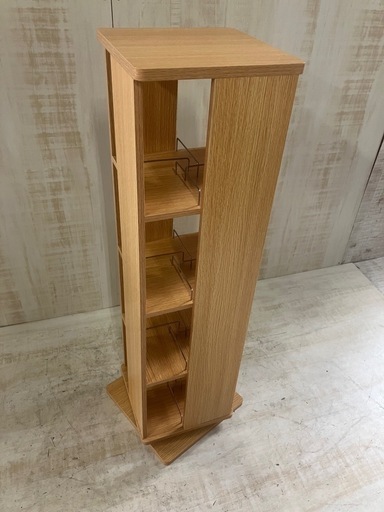 J14⭐️美品　回転式本棚　本棚　コミック　文庫本　CDラック