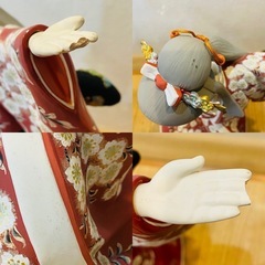 ★豪華　無形文化財保持者　西頭哲三郎作【桜華】博多人形ケース入りの画像