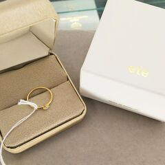 ete/エテ　K18YG　ダイヤリング　箱付き　0.1　0.9g...
