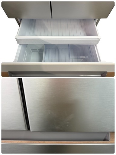 NO.2236【2021年製】SHARP シャープ ノンフロン冷凍冷蔵庫 SJ-MF46H-S 457L 冷蔵322L/冷凍135L 
