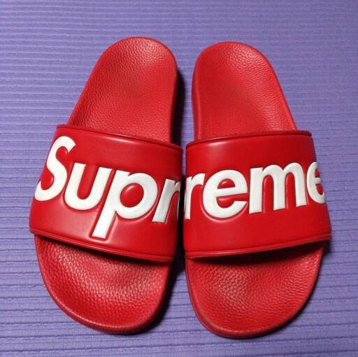 【お取り引き中】Supreme サンダル赤RED 14SS 26cm