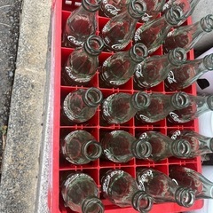 ヴィンテージ コカコーラ 空き瓶 ケース付き23本の画像