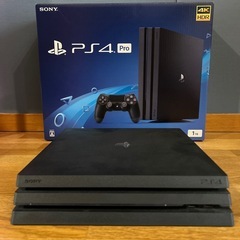 PS4 PRO 1TB　 本体　コントローラー　中古の画像