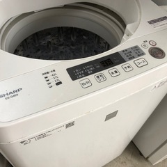 2019年製 SHARP 4.5kg洗い洗濯機 ES-G4E-KW けっこう綺麗です❣️の画像