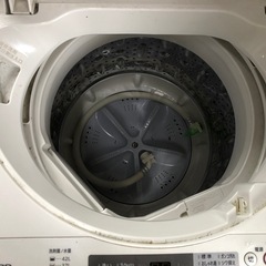 2019年製 SHARP 4.5kg洗い洗濯機 ES-G4E-KW けっこう綺麗です❣️の画像