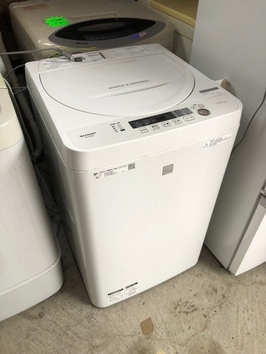 2019年製 SHARP 4.5kg洗い洗濯機 ES-G4E-KW けっこう綺麗です❣️