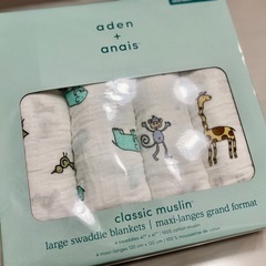 新品未使用品　aden +anais おくるみ4枚セット エイデ...