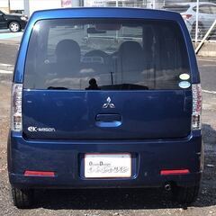 【自社ローン】★eKワゴン　MX★ダークブルー★純正アルミ★車検2年付きの画像