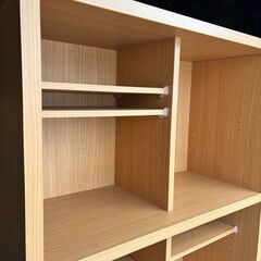 ニトリ オープン書棚（オレガ87BS LBR）86×191×37cm★K2986Zの画像