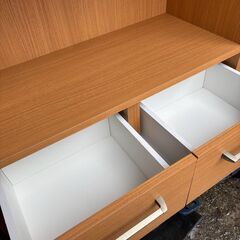 ニトリ オープン書棚（オレガ87BS LBR）86×191×37cm★K2986Zの画像