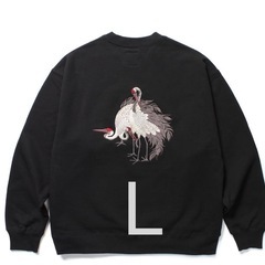 L GAKKIN × BUDSPOOL 赤目鶴 クルーネック・ス...