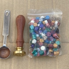【無料】シーリングスタンプヘッド、ワックス　まとめ売りの画像