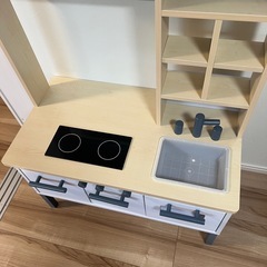 おままごと　キッチン　お店　木製　知育　本格的なおもちゃ　ごっこ遊び　の画像