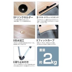 折りたたみテーブル ベッド  ブラックの画像