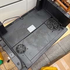 IRIS OHYAMA アイリスオーヤマ IHクッキングヒーター 卓上タイプ 2口 タイマー 揚げ物温度調整可 IHC-WKG2S-B 2020年製 の画像