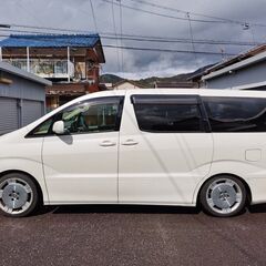 アルファード　8ナンバー車高調　前席レカロ二脚　（車椅子移動車両登録）　MNH10（初代3L)検受け満タンの画像