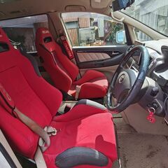 アルファード　8ナンバー車高調　前席レカロ二脚　（車椅子移動車両登録）　MNH10（初代3L)検受け満タンの画像