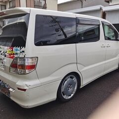 アルファード　8ナンバー車高調　前席レカロ二脚　（車椅子移動車両登録）　MNH10（初代3L)検受け満タンの画像