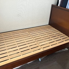 【訳あり】木製すのこセミダブルベッド【無料】