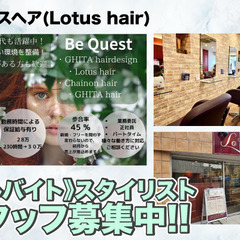 【アルバイト】ロータスヘア(Lotus hair)スタイリスト募集！