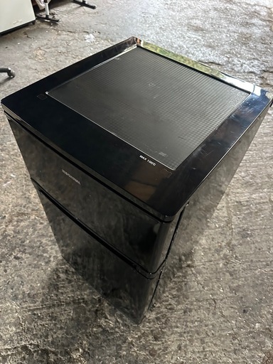 アイリスオーヤマNRSD-8A-B 冷蔵庫 ブラック [81L /2ドア /右