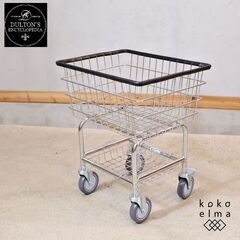 DULTON(ダルトン)のLAUNDRY CART(ランドリーカート)CHROMEです。アメリカや欧米のランドリーカートをイメージしデザインされたキャスター付ワゴン。一人暮らしの方にもオススメ♪の画像