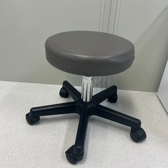 【昇降不可】回転椅子　施術スツール　椅子　グレー